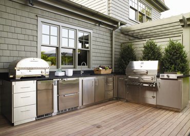 Full Outdoor Kitchen Area