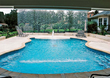 Overhead Waterfall Feature